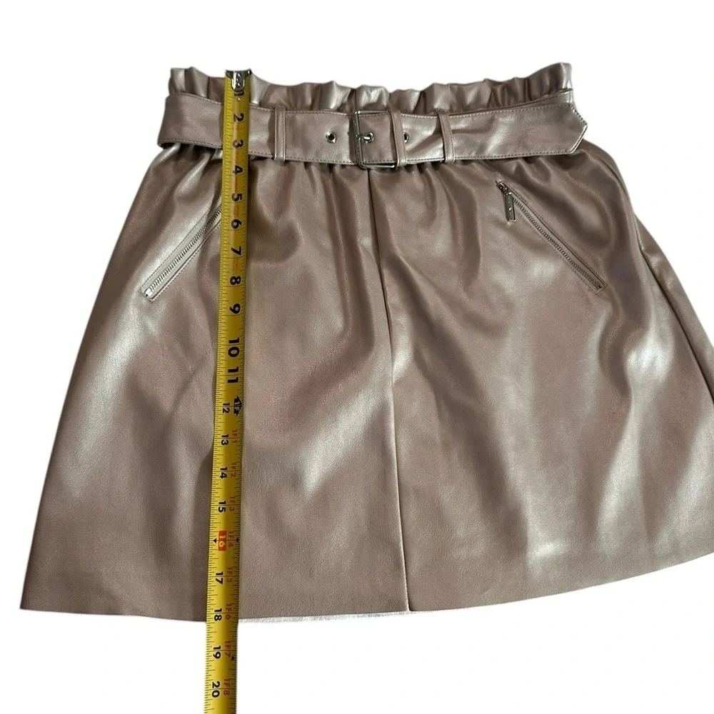 Marc New York Light Pink Metallic Skirt Size M NWT